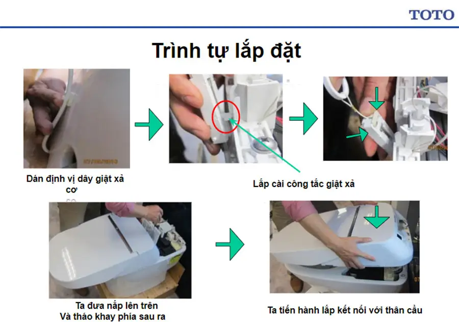 Cách lắp nắp bồn cầu thông minh