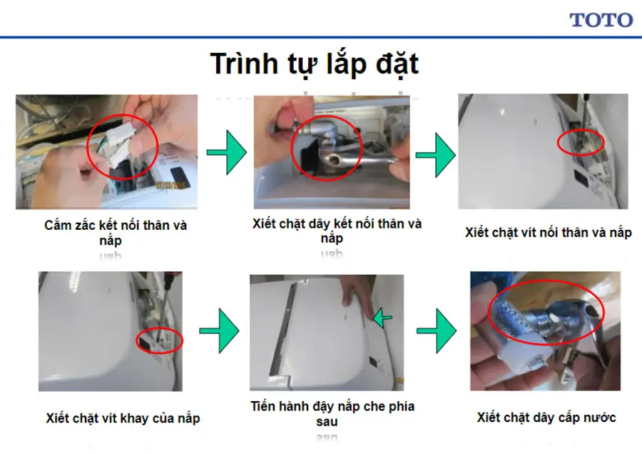 Hướng dẫn chi tiết các bước kết nối nguồn điện với bồn cầu thông minh