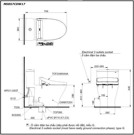  Bản vẽ kỹ thuật MS857CDW17