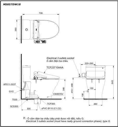 Bản vẽ kỹ thuật MS857CDW18