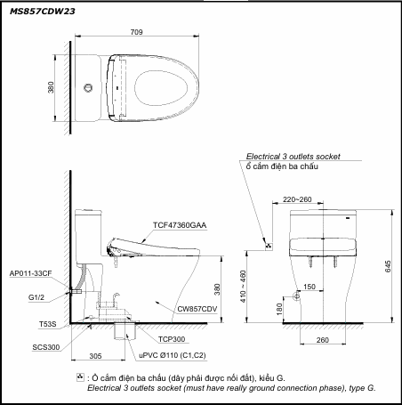 Bản vẽ kỹ thuật MS857CDW23