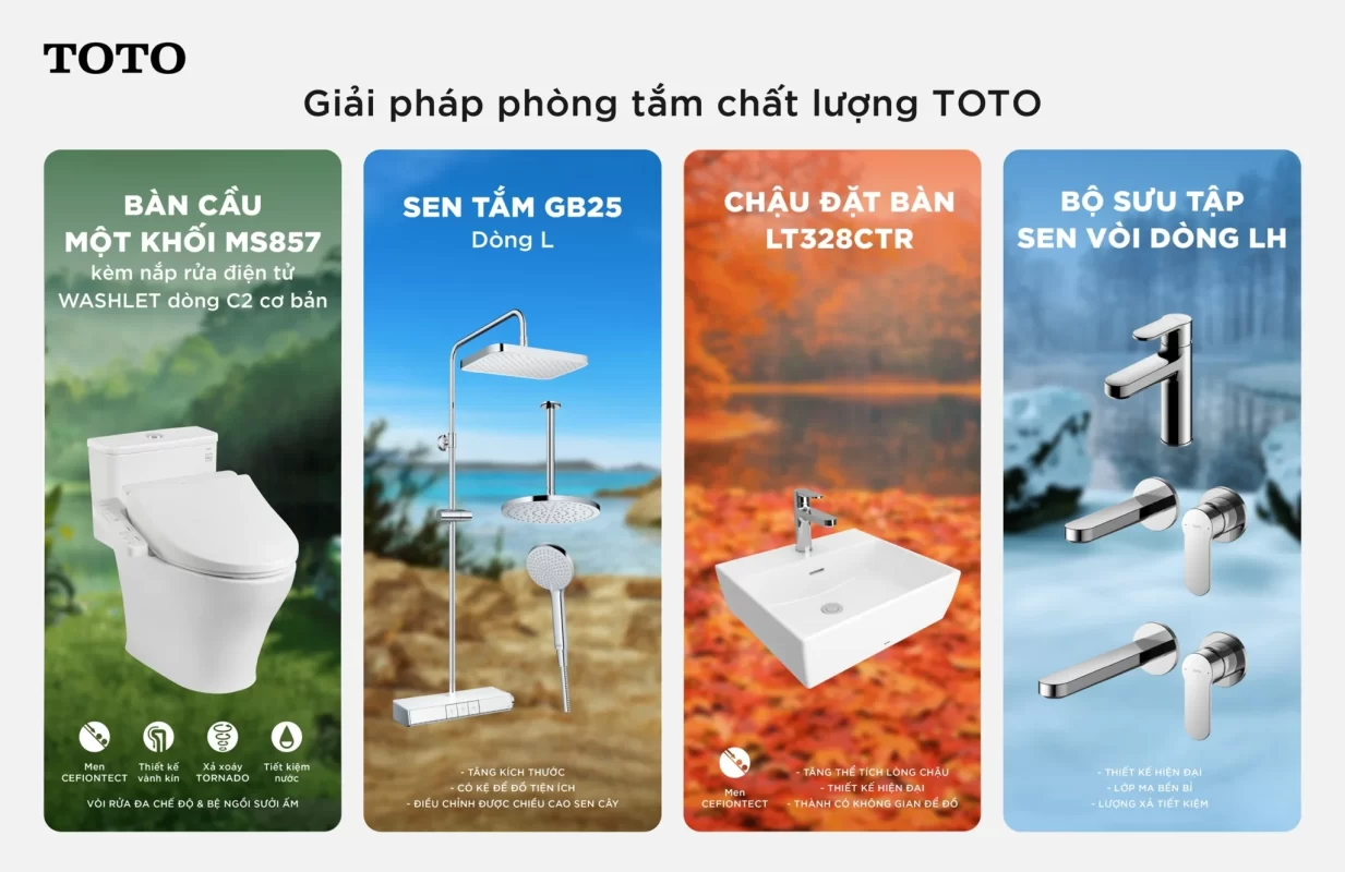 GIẢI PHÁP PHÒNG TẮM CHẤT LƯỢNG