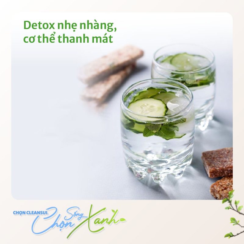 Detox nhẹ nhàng, cơ thể thanh mát