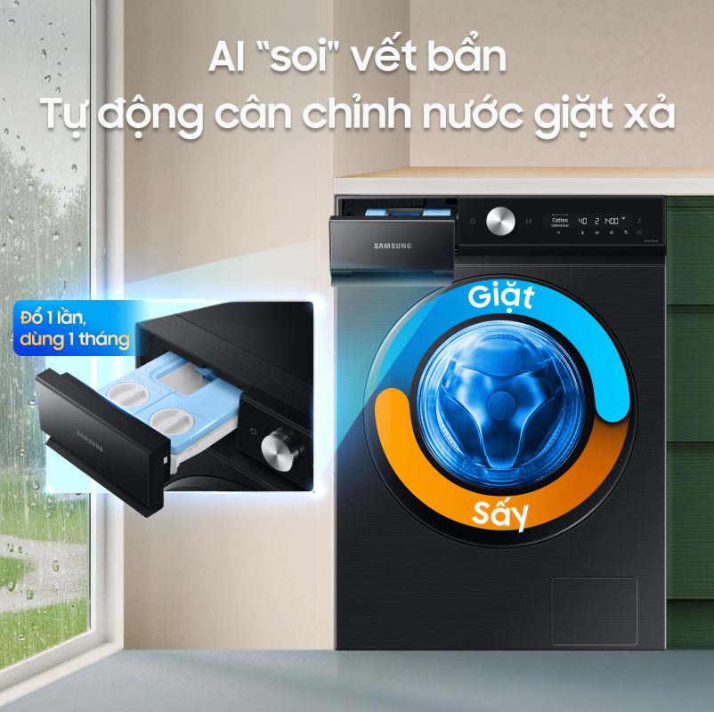 Tự đồng điều chỉnh nước giặt xả