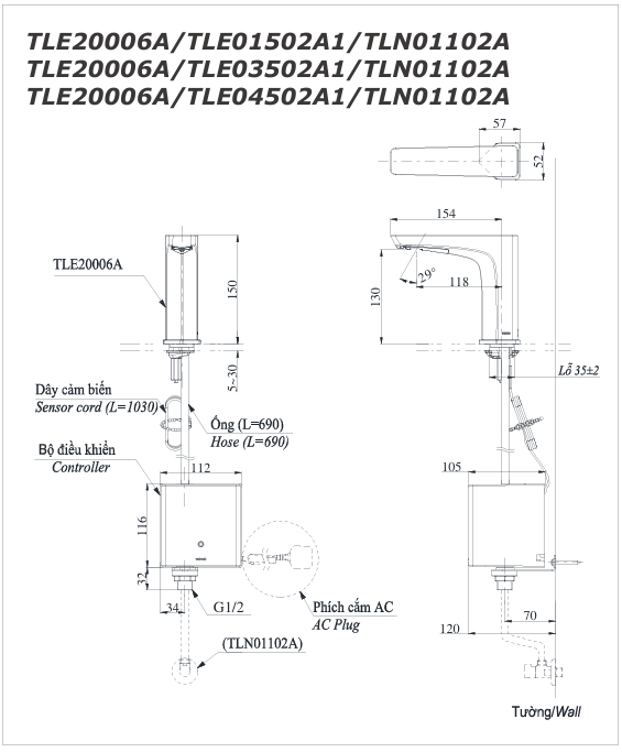 Bản vẽ kỹ thuật TLE20006A