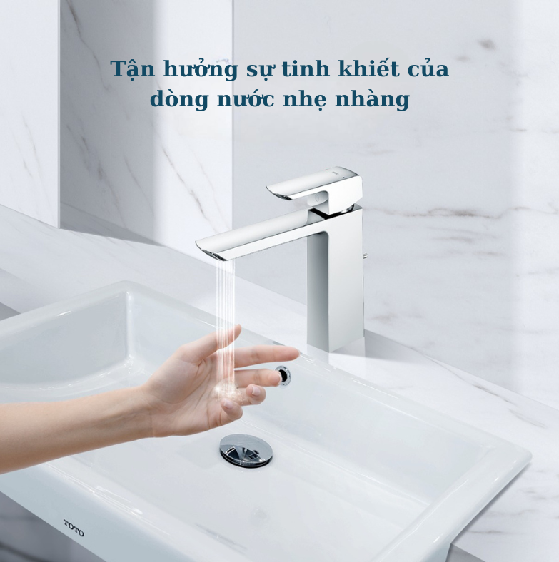 Tận hưởng sự tinh khiết của dòng nước nhẹ nhàng