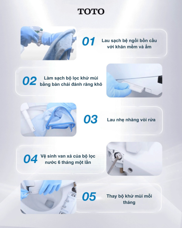 Tip vệ sinh Washlet