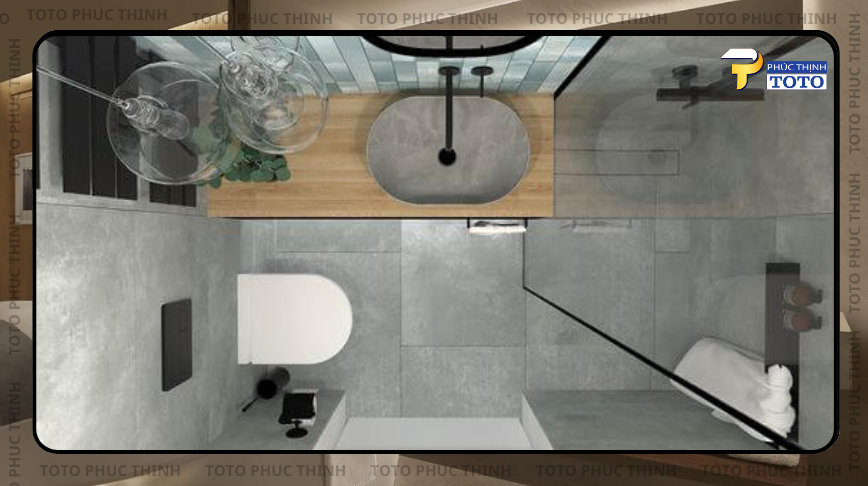 Thiết kế phòng tắm nhỏ 2m2