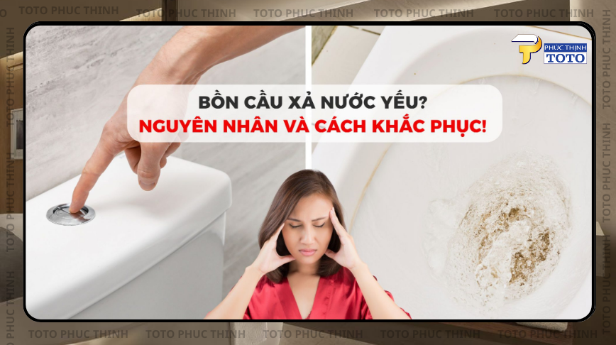 Bồn cầu xả yếu – cách khắc phục