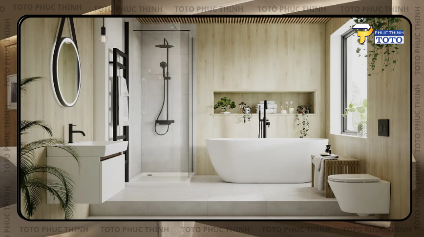 phòng tắm phong cách minimal