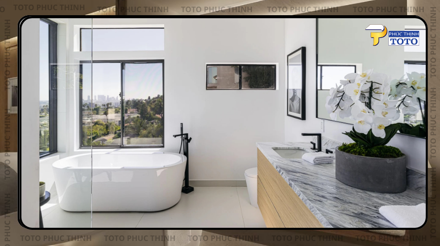 phòng tắm phong cách minimal