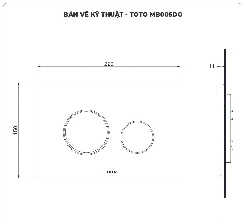MB005DG TOTO chính hãng MB005DG