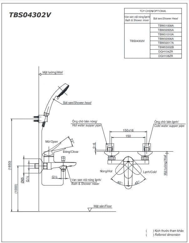 TBS04302V/TBW01008V
