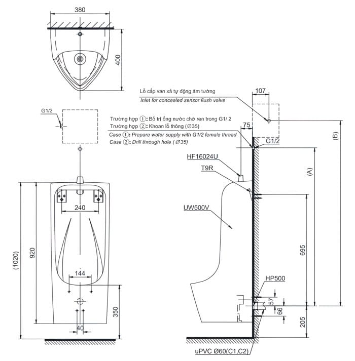 UT500T TOTO chính hãng UT500T