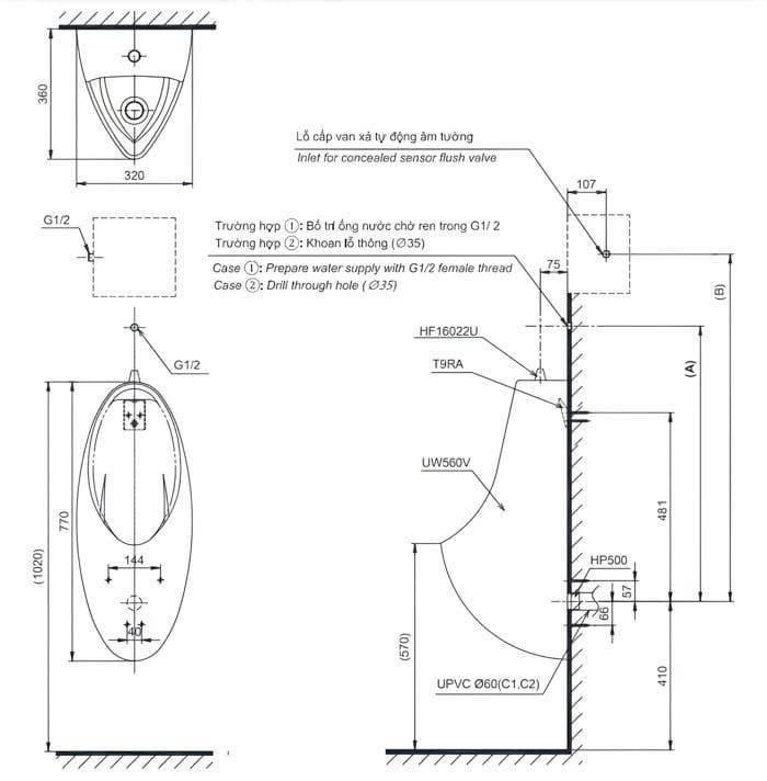 UT560T TOTO chính hãng UT560T