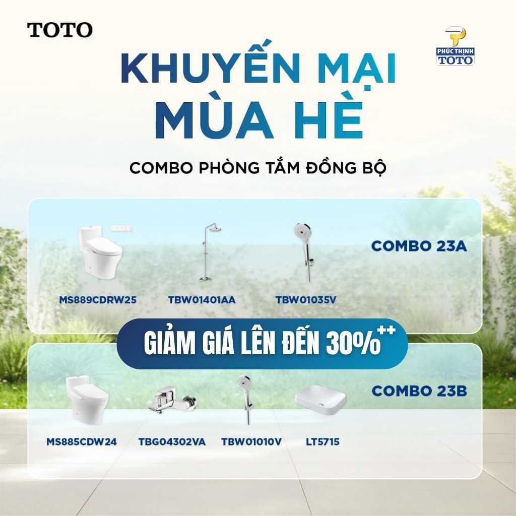 Combo phòng tắm đồng bộ giảm giá Mega Sale Mùa Hè 2026