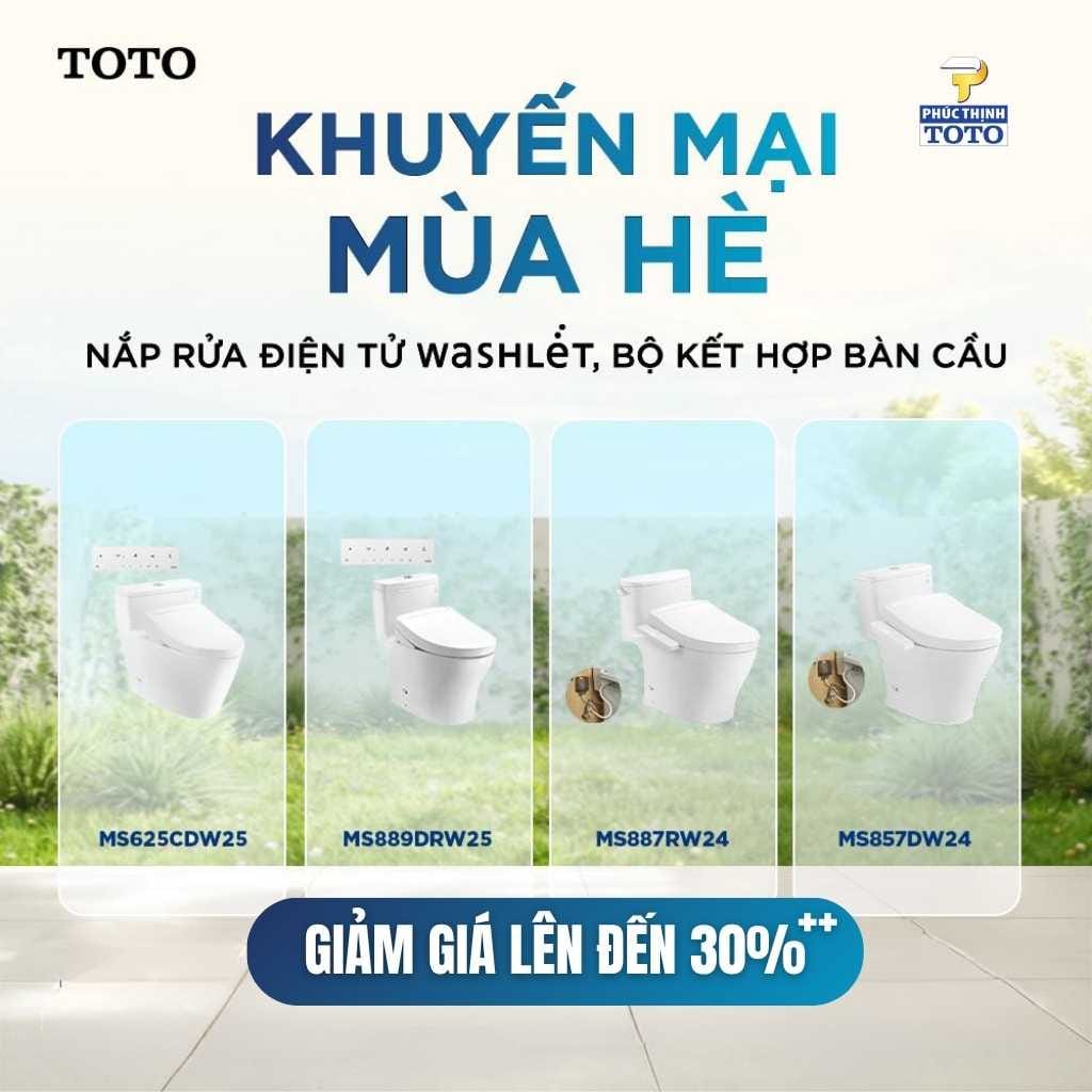 Nắp rửa điện tử WASHLET ưu đãi Mega Sale Mùa Hè 2026