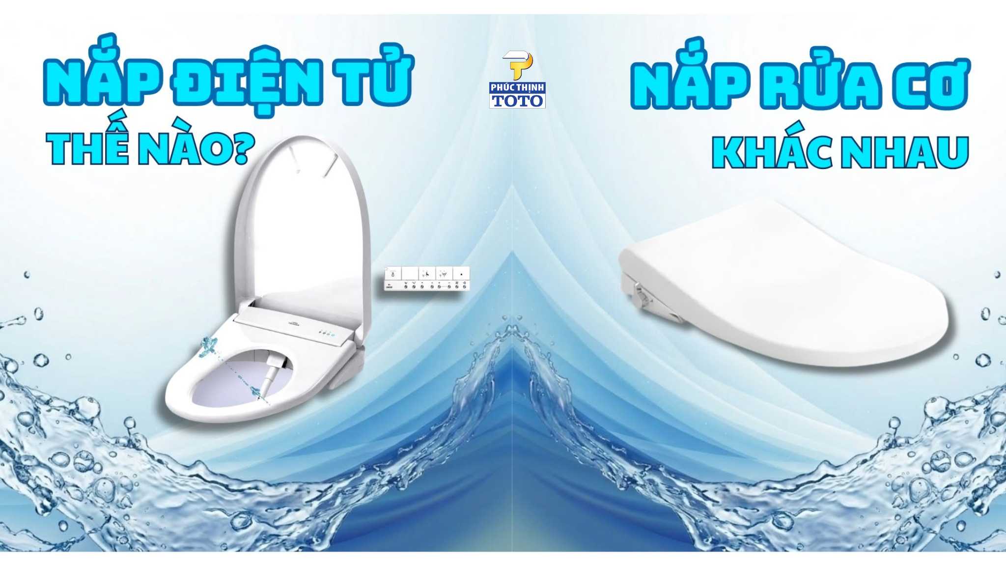 washlet vs nắp rửa cơ khác nhau ở đâu