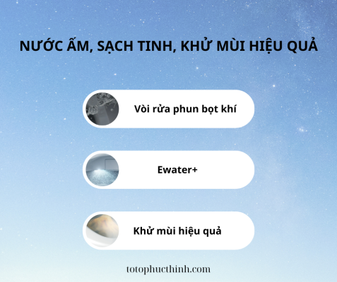 NƯỚC ẤM, SẠCH TINH, KHỬ MÙI HIỆU QUẢ