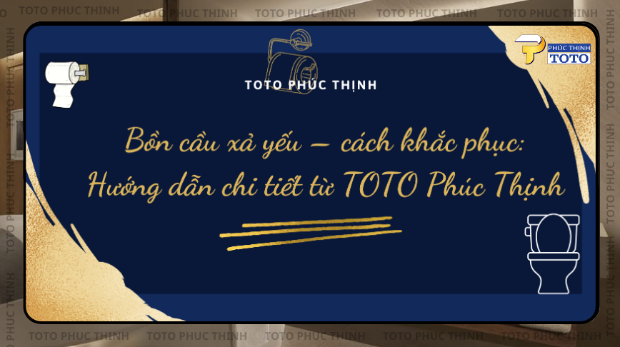 Bồn cầu xả yếu – cách khắc phục
