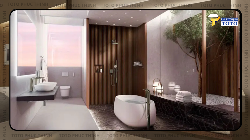 phòng tắm đẹp nhà phố giá rẻ
