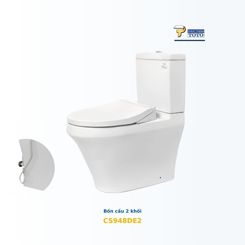BỒN CẦU TOTO CS948DE2#XW KÈM ECOWASHER TCW07S TOTO chính hãng CS948DE2#XW kết hợp ECOWASHER TCW07S