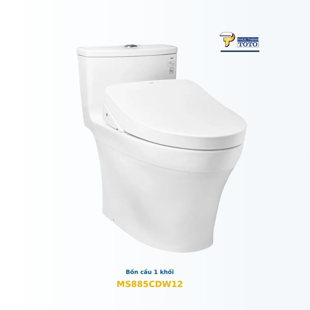 Bồn cầu TOTO MS885CDW12 WASHLET S7 giấu dây TOTO chính hãng Bồn cầu TOTO MS885CDW12 WASHLET S7 giấu dây