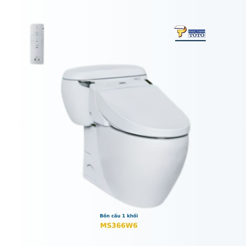 Bồn cầu TOTO MS366W6#XW kèm WASHLET TCF6531Z#NW1 TOTO chính hãng Bồn cầu TOTO MS366W6#XW