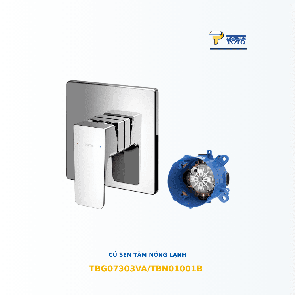 Van nóng lạnh âm tường TOTO TBG07303V/TBN01001B GE 1 đường nước TOTO chính hãng Van nóng lạnh âm tường TOTO TBG07303V/TBN01001B GE 1 đường nước