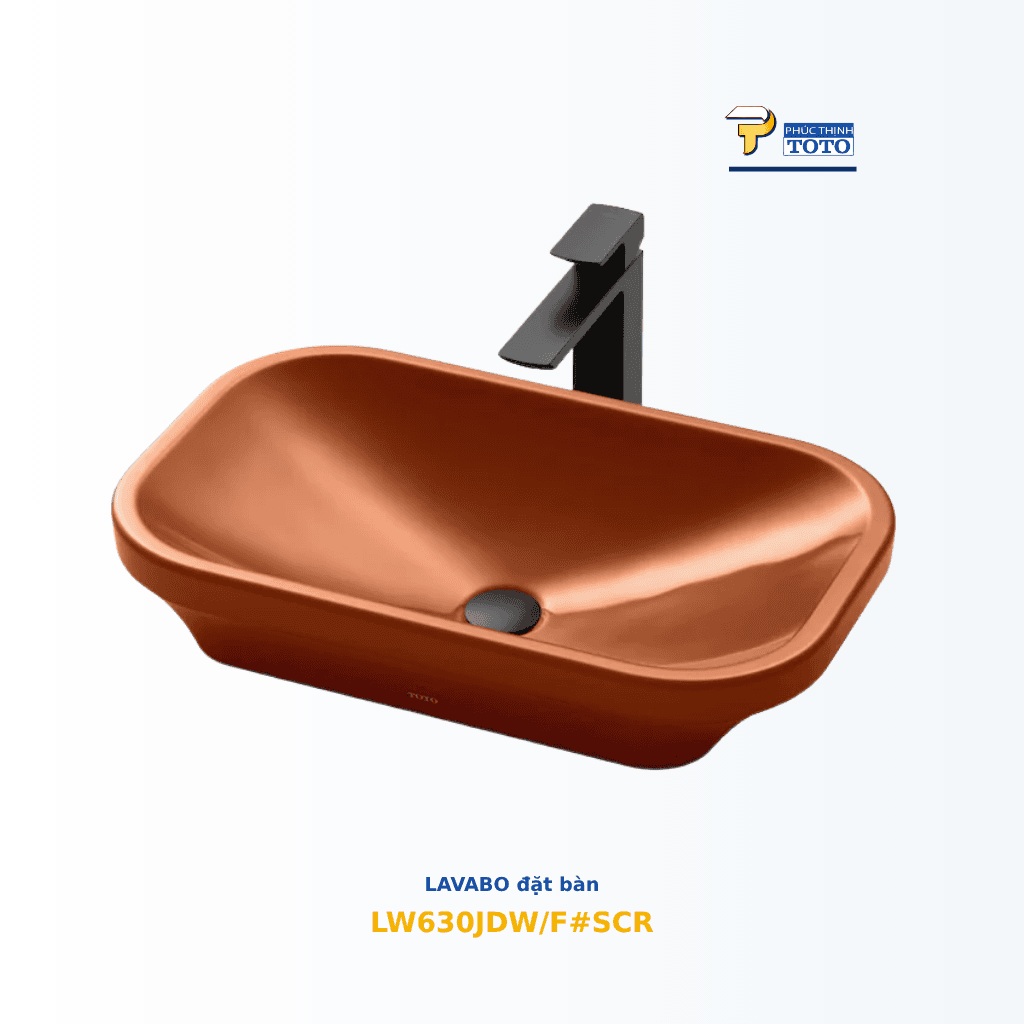 Chậu lavabo đặt bàn TOTO LW630JDW/F#SCR màu đỏ mùa thu TOTO chính hãng Chậu lavabo TOTO LW630JDW/F#SCR đặt bàn đỏ mùa thu