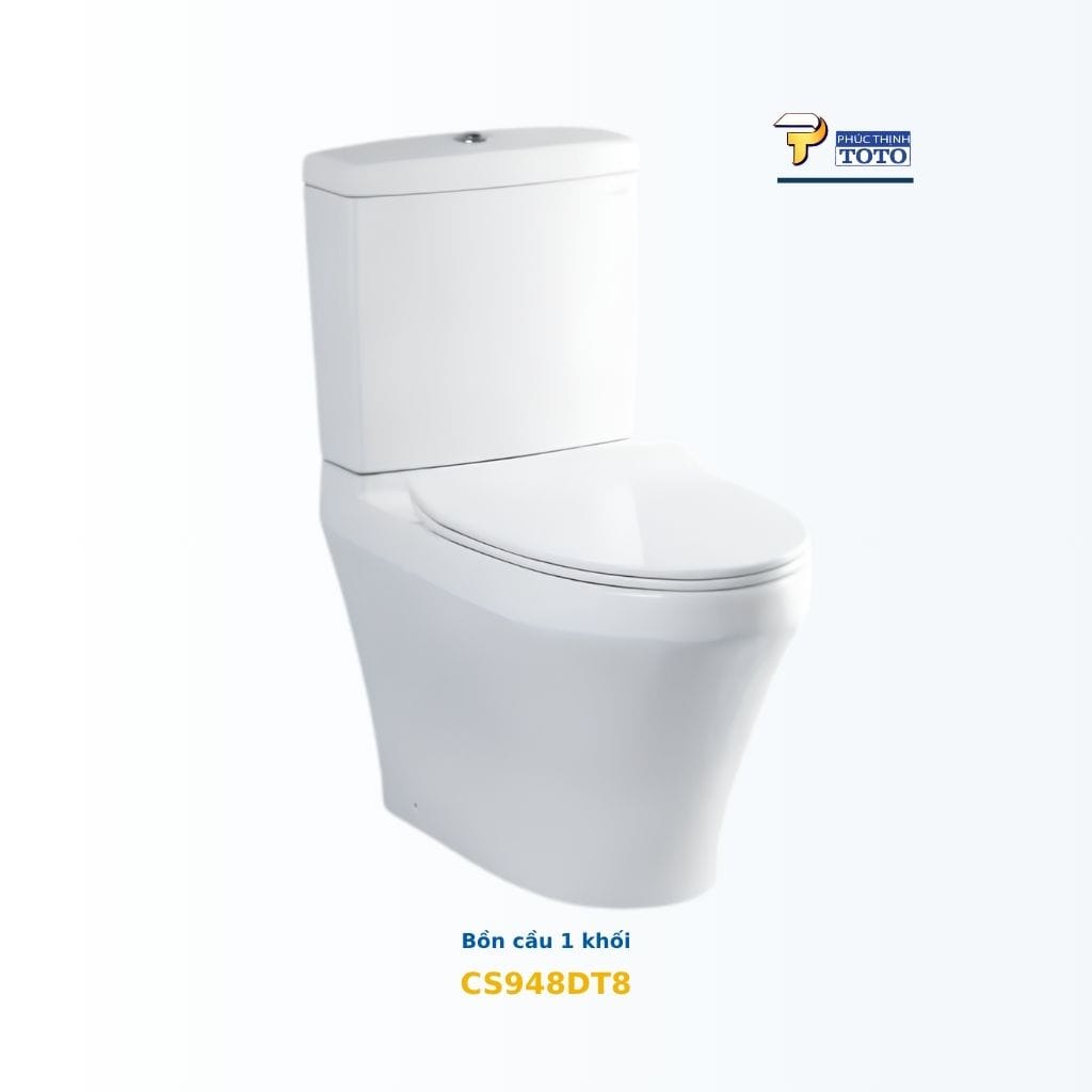 BỒN CẦU TOTO CS948DT8#XW NẮP ĐÓNG ÊM TC600VS TOTO chính hãng bồn cầu TOTO CS948DT8#XW