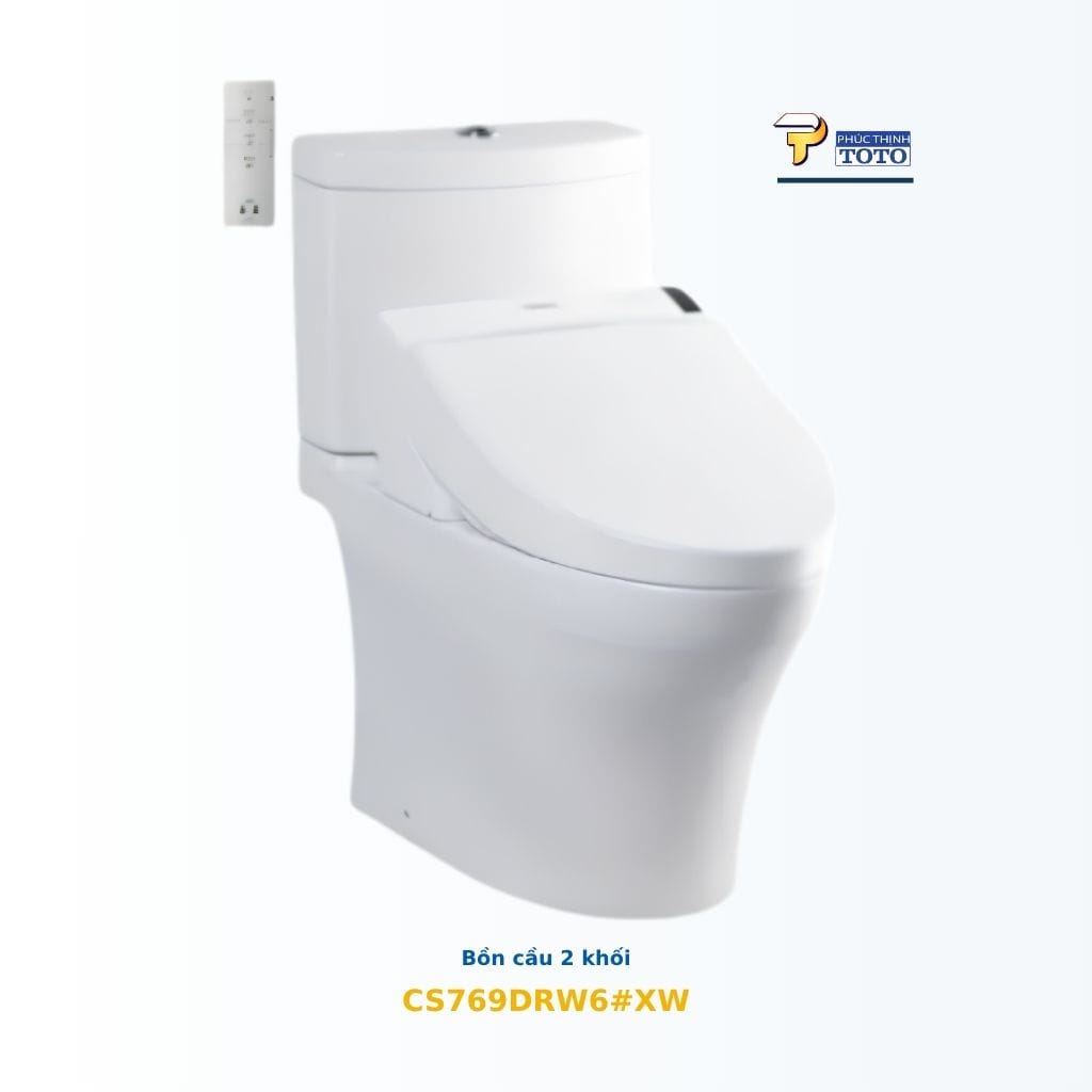 Bồn cầu TOTO CS769DRW6#XW kèm WASHLET TCF6531Z TOTO chính hãng CS769DRW6#XW