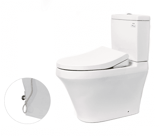 Bồn cầu hai khối TOTO CS948DE4#XW kèm ECOWASHER TCW1211A TOTO chính hãng Bồn cầu hai khối TOTO CS948DE4#XW kèm ECOWASHER
