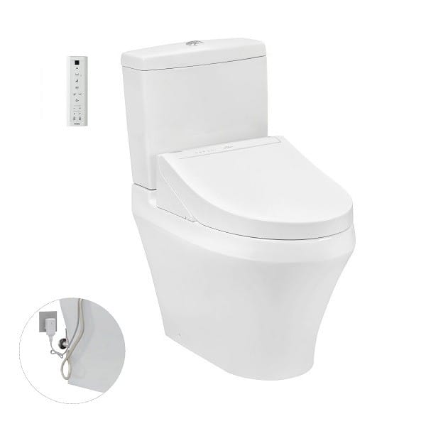 Bồn cầu hai khối TOTO CS948DW14#XW kèm WASHLET C5 TOTO chính hãng Bồn cầu hai khối TOTO CS948DW14#XW