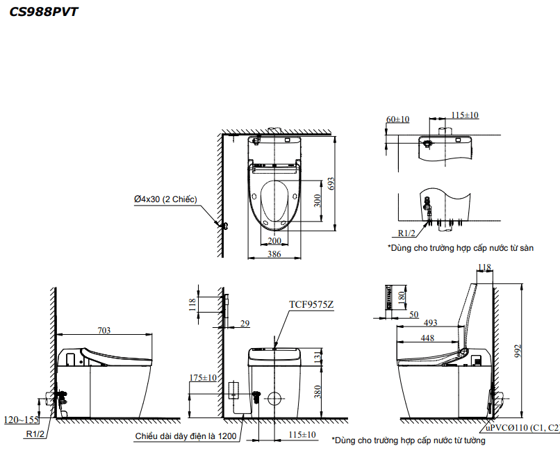 TOTO NEOREST DH CS988PVT#NW1/TCF9575Z#NW1 TOTO chính hãng TOTO NEOREST DH CS988PVT#NW1/TCF9575Z#NW1