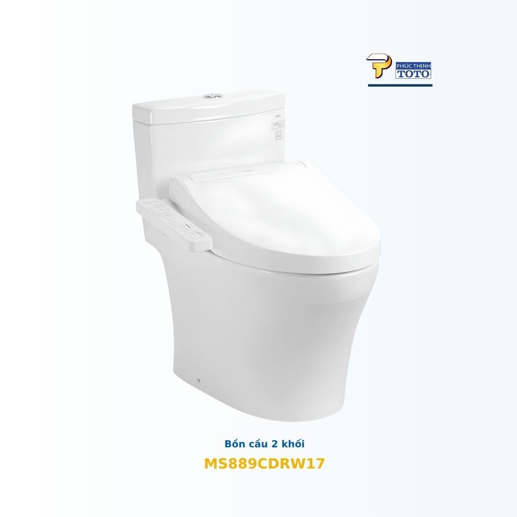 Bồn cầu TOTO MS889CDRW17#XW WASHLET C2 giấu dây TOTO chính hãng Bồn cầu TOTO MS889CDRW17#XW