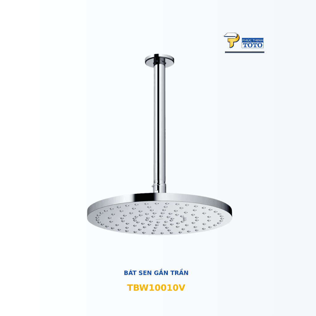 Bát sen gắn trần TOTO TBW10010V tròn 252 mm, 1 chế độ TOTO chính hãng Bát sen gắn trần TOTO TBW10010V tròn 252 mm, 1 chế độ