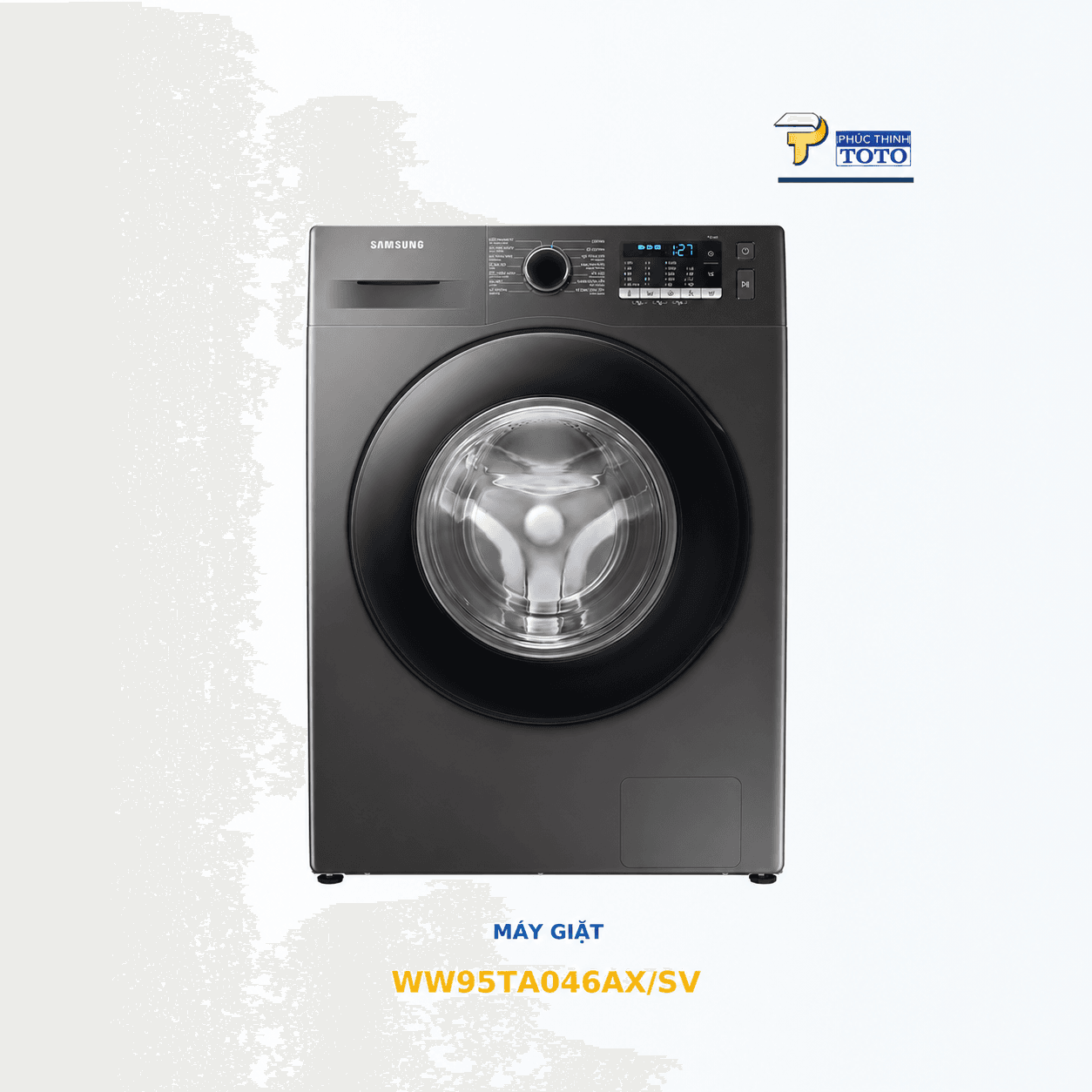 Máy Giặt Samsung Ecobubble™ WW95TA046AX/SV 9,5 kg TOTO chính hãng WD12DB7B85GBSV