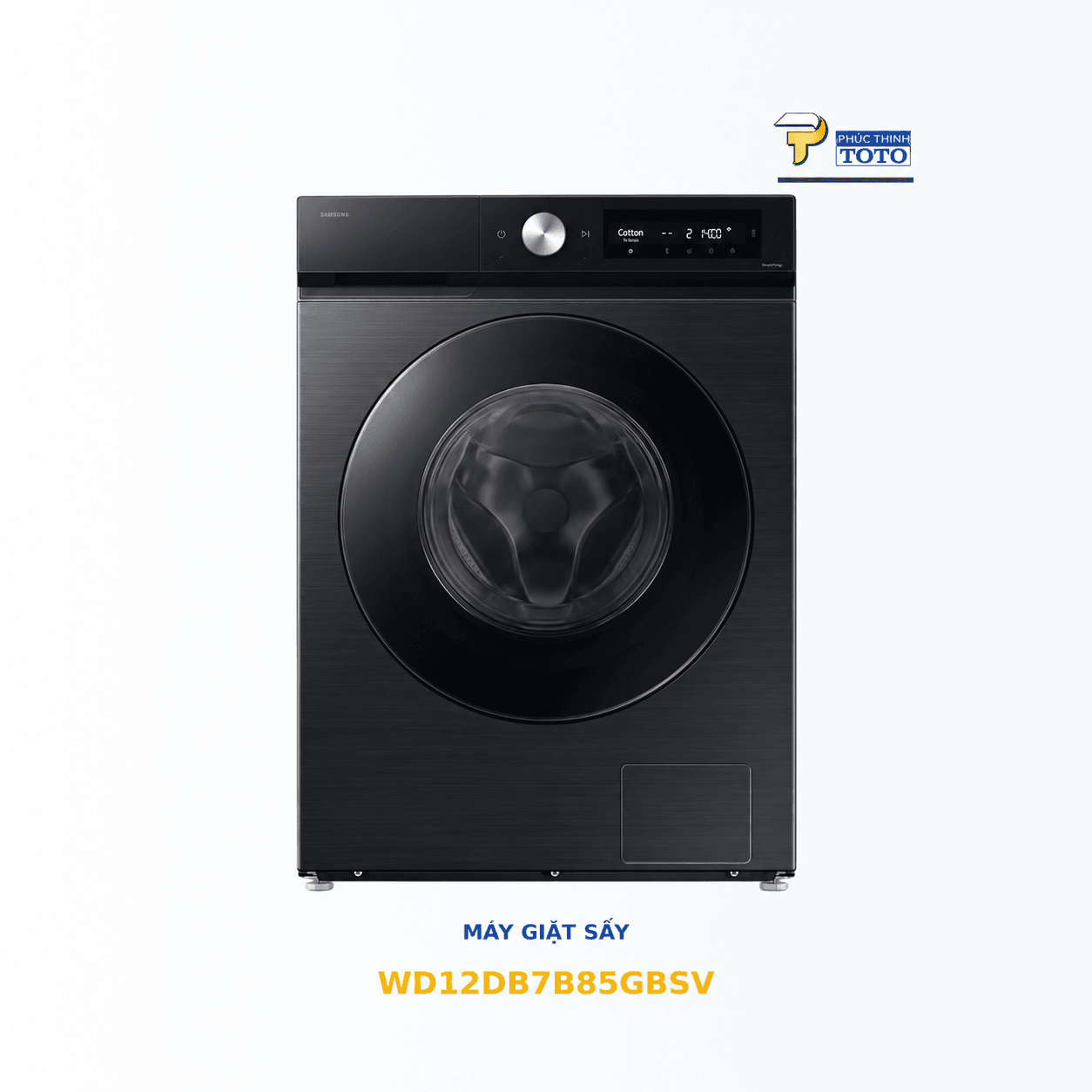 Máy Giặt Sấy Samsung Bespoke AI WD12DB7B85GBSV 12/7 kg TOTO chính hãng Máy Giặt Sấy Samsung Bespoke AI WD12DB7B85GBSV 12/7 kg